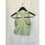 Sporty & Rich Runner Script Green Crop Tank Top Women’s Size Large Athleisure Photo 7