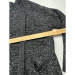Roots Black Marled Knit Open Front Cardigan Sweater Pockets Size S Photo 3