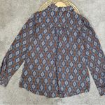 Bohme  Women’s Button Down Shirt Blouse Longsleeve Graphic Print Boho Camel M Photo 7