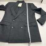 ALC Frank A.L.C. Chadwick Metallic Stripe Double Breasted Blazer‎ Jacket Size 6 90s NEW Photo 9