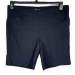 Hilary Radley X-Large Bermuda Shorts Pull-On Pockets Stretch Hi-Rise Slit Black Photo 0