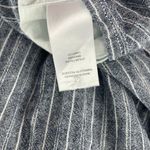 BeachLunchLounge  Shirt Dress Extra Large Blue Pinstripe Linen Cotton Sleeveless Photo 13