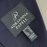 Adrianna Papell Polka Dot Pleated Belted Cocktail Dress Navy Blue White Sz 8 NWT Photo 10