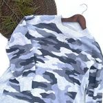 Aerie Womens Sweatshirt Gray Grey Desert Camo Oversized Side Slits Size XS Photo 0