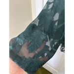 Victoria's Secret VTG Victoria’s Secret Gold Label Green Sheer Satin PJ Set Size Small Romantic Photo 7