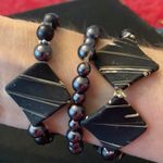 NWT Angelas Designs one of a kind Black and silver handmade bracelets Black Photo 3