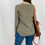 Madewell  Knit Crewneck Sweater in Moss Green Size XS Photo 4