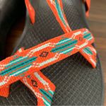 Chacos  Chaco Women’s Orange Aztec Toe Loop Sandals Hiking Outdoor 7 Photo 1