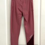 Gymshark Asymmetric V Cut High Waisted Dusty Pink Dark Ruby Leggings Size Small Photo 0