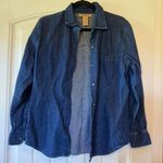 Telluride Clothing Co Denim Shirt Women Medium Blue Long Sleeve Button Up Cotton Photo 2