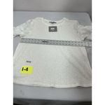 Womans Marc NY Short Flutter Sleeve Pullover T Shirt XL White NWT Photo 4