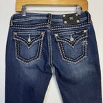 Miss Me NWOT  Bootcut Jeans 28 Bling Embroidered Low Rise Denim Saddle Stitched Photo 4