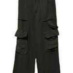 ZARA  Women's Cargo wide legs- Dark Green pants size XS Photo 0