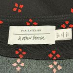 & Other Stories & Other Stories Paris Atelier Black Red Print Wrap Frill Long Sleeve Dress SZ 4 Photo 12