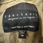 Sanctuary  SnapFront Safari Cargo Jacket Womens Medium ArmyGreen Military Utility Photo 3