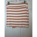 Athleta Striped Skirt Size M Orange White Stretch Casual Activewear Photo 1