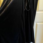 Fashion Bug Vintage Black Velvet Midi Dress with Back Tie Detail Size 20 Whimsigoth Romantic Photo 11