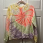 RE/DONE REDONE X HANES collab sz medium tie dye multi color crewneck sweatshirt Photo 2