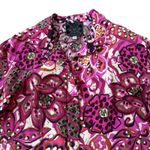 Johnny Was Silk Shirt Pink Floral Photo 5