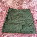 Hollister GREEN CORDUROY SKIRT WITH BUTTONS Photo 4