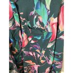 Calia Womens L Coverup Oversized Long Sleeve Button Down Tropical Linen Blendx` Size L Photo 1