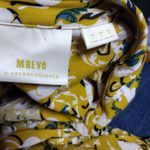Maeve Anthropologie  Janie Flounced Peasant Floral Yellow Blouse Photo 5