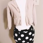 Moschino Authentic Vintage Y2K Black & White Polka Dot Pocketed Mini Skirt Photo 1
