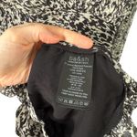 Ba&sh Robe Ezra Noir Black White Mini Dress Ruched Chiffon Womens 3 US Large Photo 6