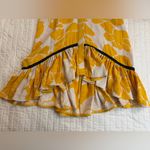 Alexis  Simonet Floral Marigold Ruffle Flounce Mini Dress NWOT Photo 8