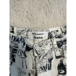 Reformation Comic High Rise Straight Leg Black /white Photo 2