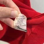 Madewell  Red Short Sleeve Pleated Keyhole Back High Low Shirt Top Size Small EUC Photo 5