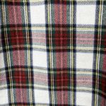 LL Bean Womens Red White Scotch Plaid Flannel Button Up Shirt Size MEDIUM Photo 4