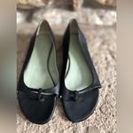 Prada Black Leather Minimal T-Strap Thong Flats Sandals Shoes 37.5/US 7 Photo 8