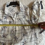 Angela‎ Plus Womens Linen Oversized Top Size XL Floral Photo 13