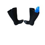 Ann Taylor Loft black leather riding boot with stretch band in back. size 7.5 Photo 5