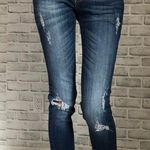 Vigoss  Studio The Dublin Skinny Distressed Dark Blue Wash Denim Jeans 26 Photo 0