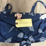 Band of Gypsies Navy Blue Paisley Tank Top Photo 4