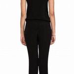 Monrow Black Crepe Basic Scoop Neck Sleeveless Jumpsuit Size Medium Photo 1