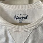 Unwind by League Watercolor Florida‎ White Corded Long Sleeve Sweatshirt Size XL Photo 3