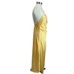 Significant Other One Other Draped Halter Yellow Midi Dress NWT Size 8 Photo 3