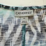Catherines  Aqua Blue Poetry Tiered 3/4 Sleeve Tee Size‎ 4X Photo 9