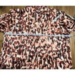 Andrew Marc  New York Womens Animal Print Top Blouse Size S Photo 7