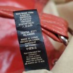 Relic  Tomato Red Faux Leather Pinstripe Shoulder Bag Photo 8