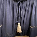 Surf Gypsy Navy Blue Hold My Mimosa Boho Tiered Bell Sleeve Crop Top Size Small Photo 7