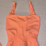 Free People NEW! $98  Movement Good Karma Onesie Neon Peach Coral XS/S Photo 10