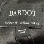 Bardot Kristen Peplum Cocktail Classic Black Spaghetti Strap Dress 12 Photo 10