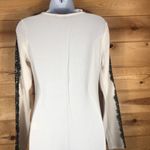 White House | Black Market NWT'S!! white sweater with blk lace on sleeves. Size XS Photo 3