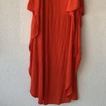 Nina Leonard  Kimono Dress Orange Flowy Maxi Women’s Size M Boho Resort Beach Photo 3