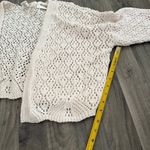 Jessica Simpson  crochet knit beige cardigan Photo 2