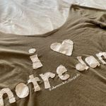 khaki sage green and white patchwork Notre Dame shirt size XL Photo 7